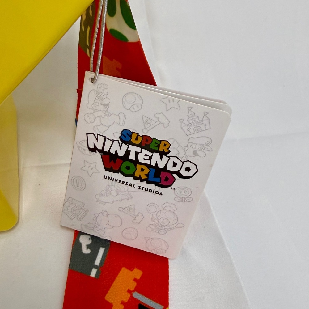 Super Nintendo World Universal Studios Star Popcorn Bucket Yellow LED Lights New - Picture 3 of 7